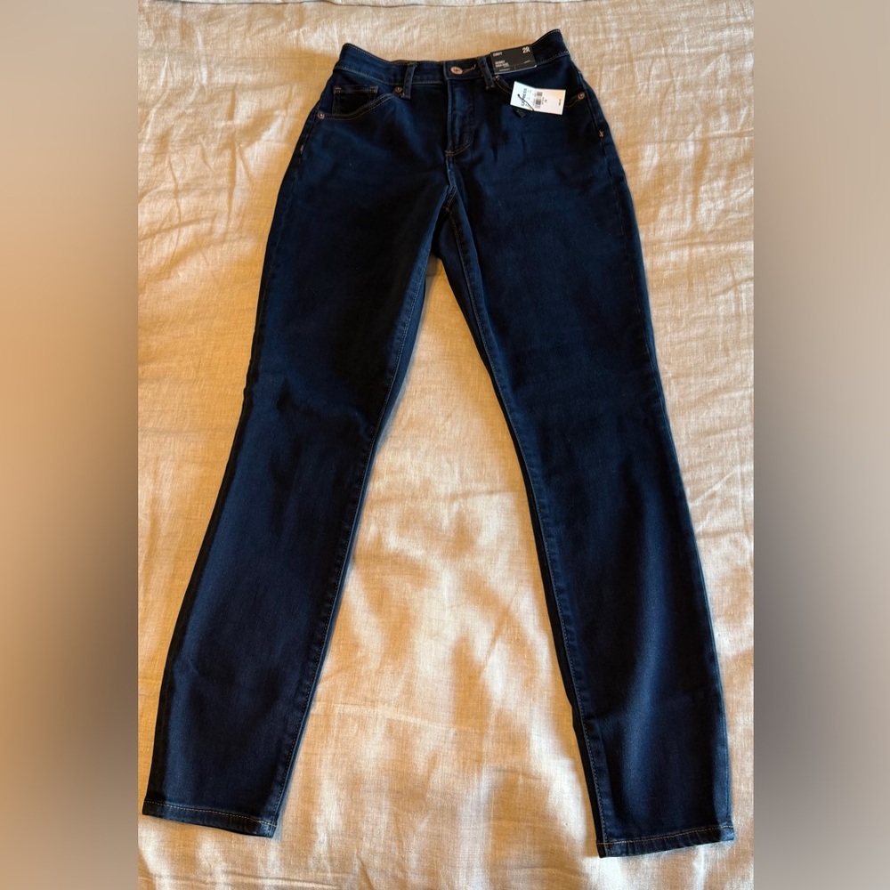 Express Dark Blue Women's Curvy Skinny Jeans